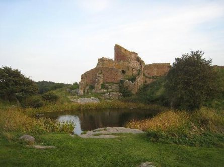 Hammershus Slotsruin pa Bornholm