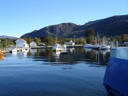 Bobilparkeirng ved Vikedal Båthavn